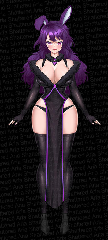 Shattered Aria sorceress attire model.